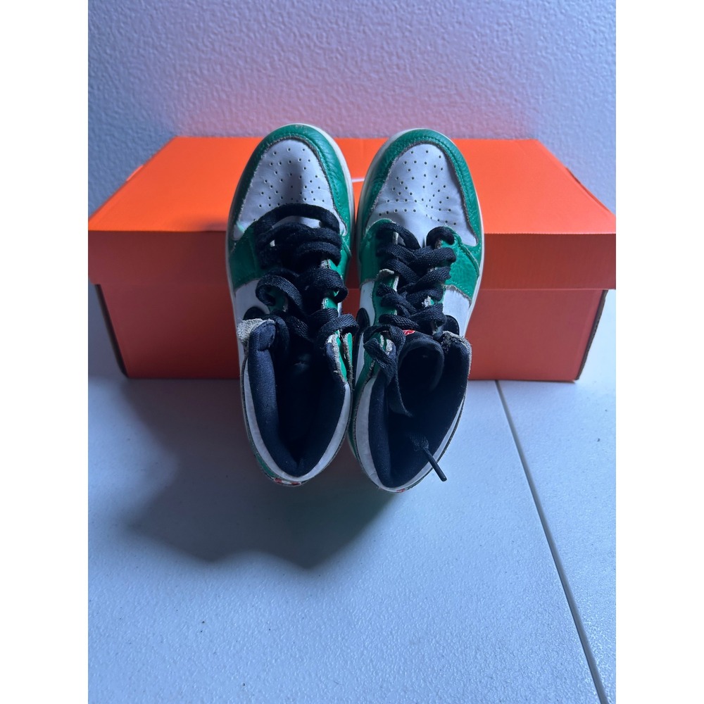 Jordan 1 Retro High OG Lucky Green Size 1.5Y #2934 - Picture 5 of 6